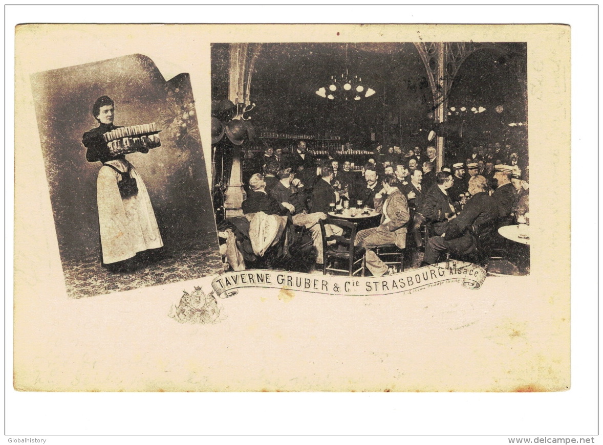 DE1472 FRANCE  STRASBOURG  TAVERNE GRUBER  POSTCARD - Strasbourg