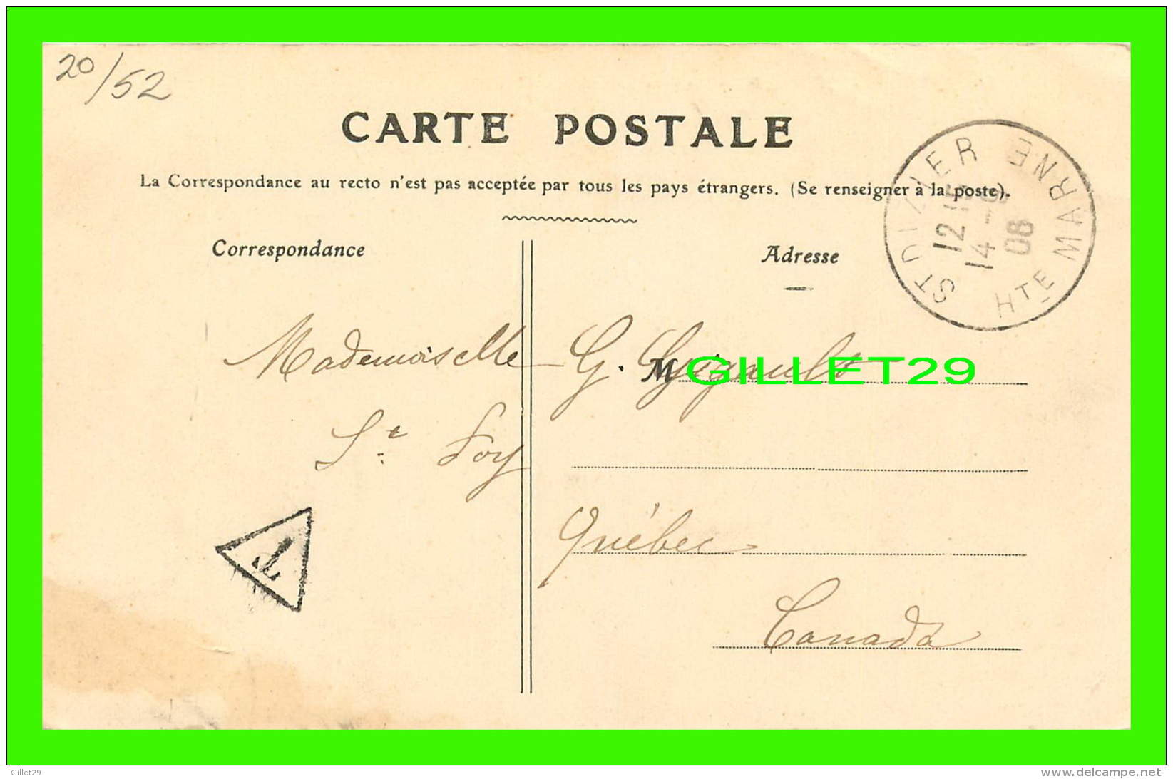 SAINT-DIZIER (52) - LA RUE LALANDE - ANIMÉE - O. J. -  CIRCULÉE EN 1906 - - Saint Dizier