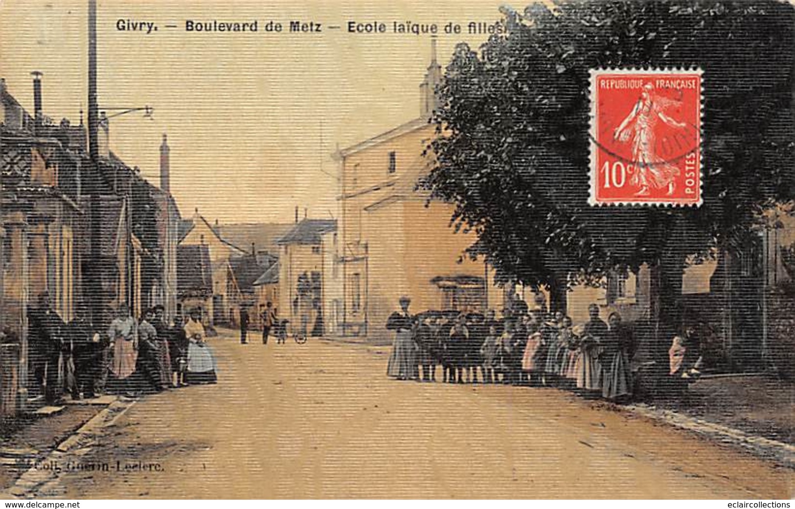 Givry     71    Boulevard De Metz.  Ecole Laïque De Filles      (voir Scan) - Autres & Non Classés