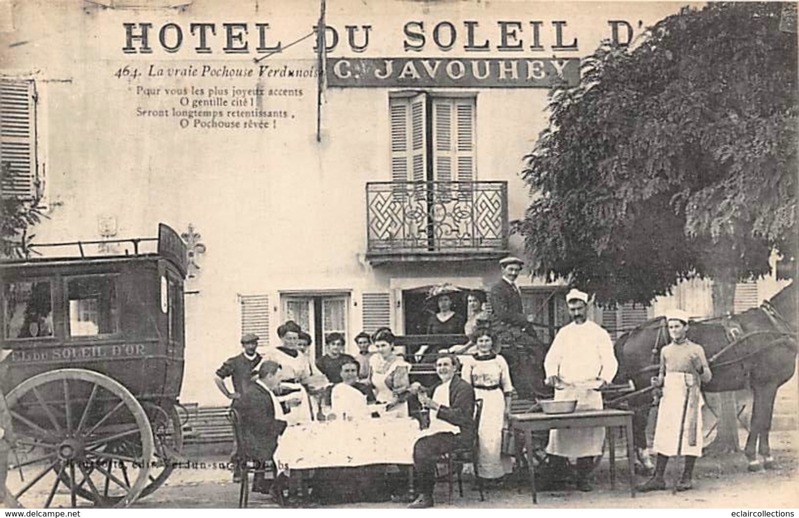 Verdun Sur Doubs      71      Hôtel Du Soleil D'Or      (voir Scan) - Autres & Non Classés