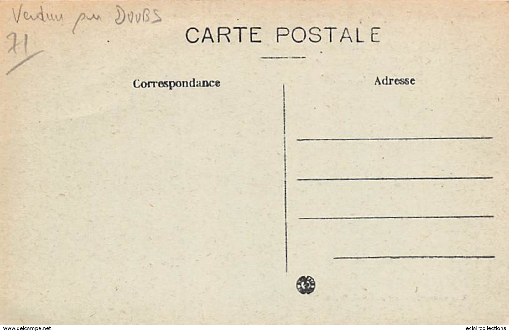 Verdun Sur Doubs      71      Hôtel Du Soleil D'Or      (voir Scan) - Otros & Sin Clasificación