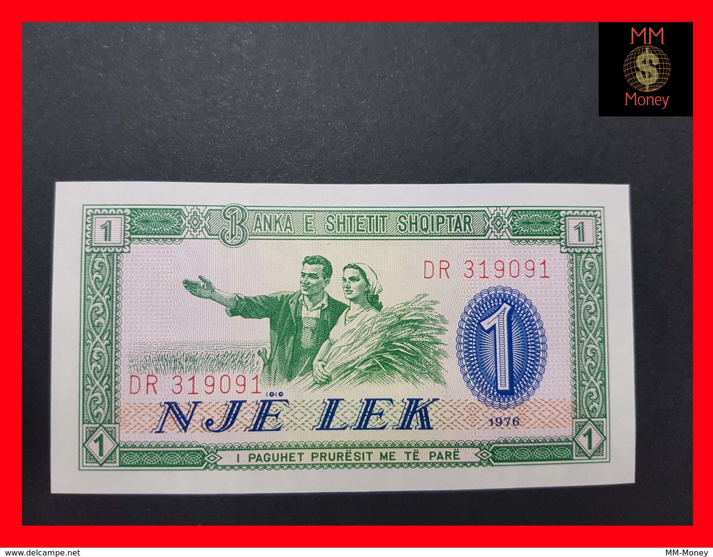 Albania  1 Lek 1976 P. 40  UNC - Albania