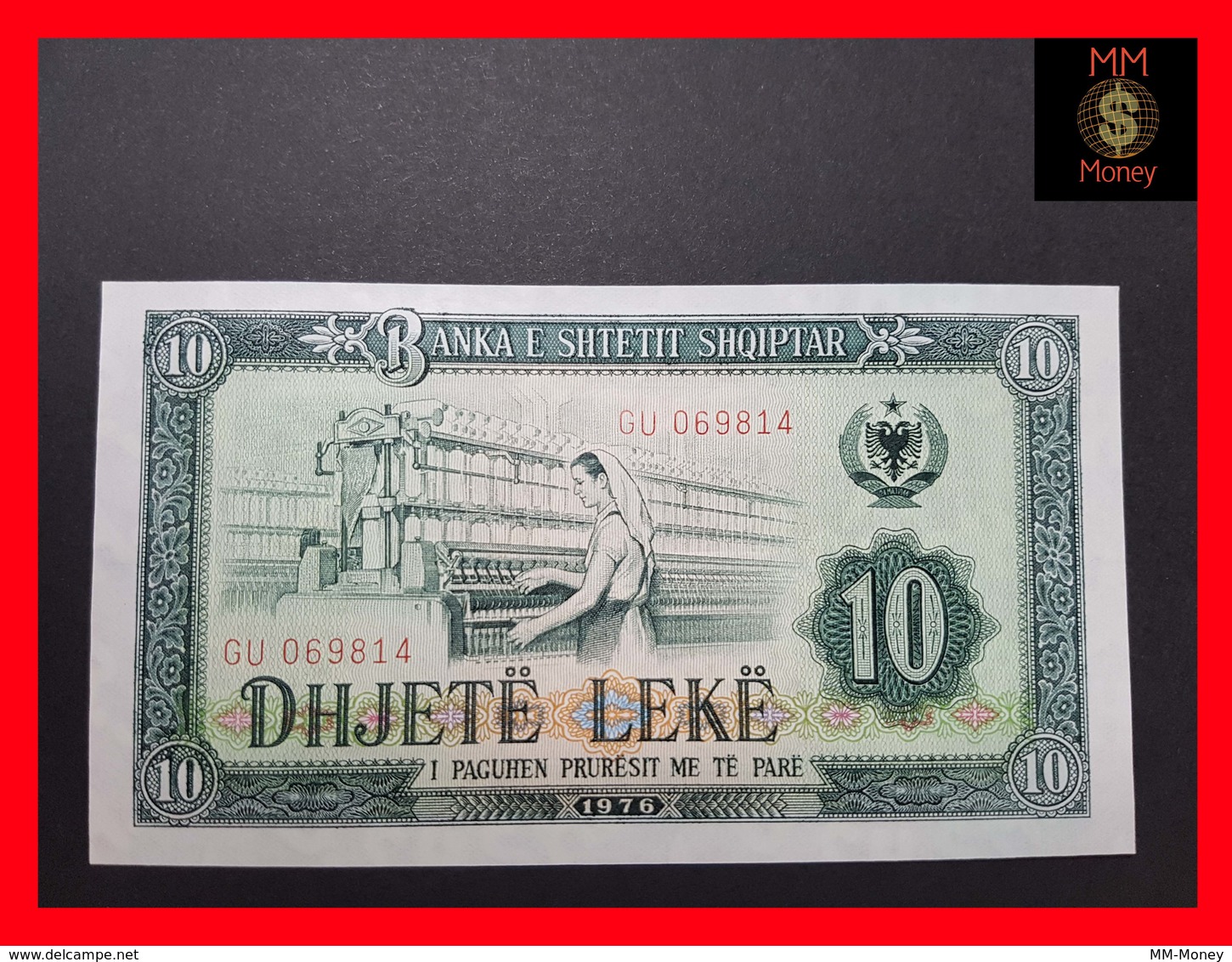 Albania 10 Leke 1976 P. 43 UNC - Albanië