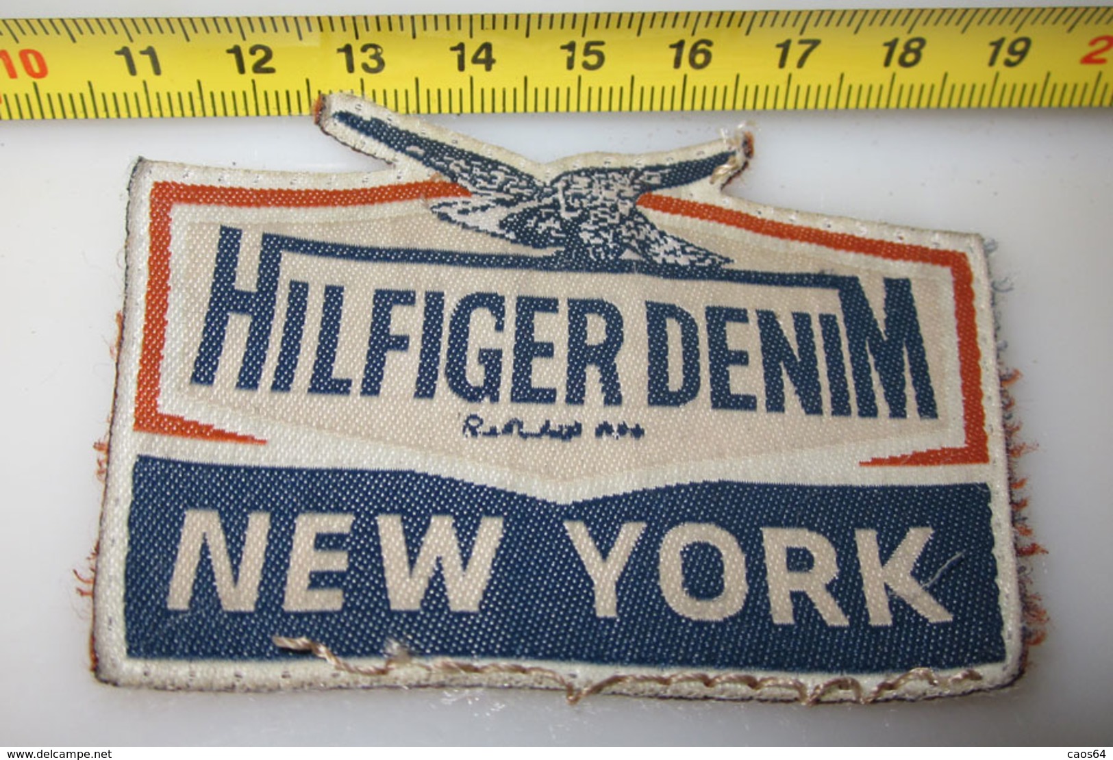 TOPPA HILFIGER DENIM NEW YORK PATCH  ORIGINALE STOFFA - Scudetti In Tela