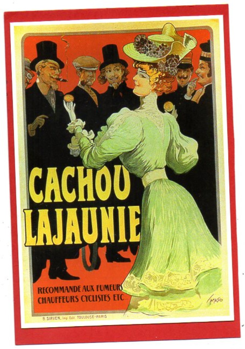 CPM/  CACHOU LAJAUNIE  ---- REPRO D'Affiche Publicitaire - Pubblicitari