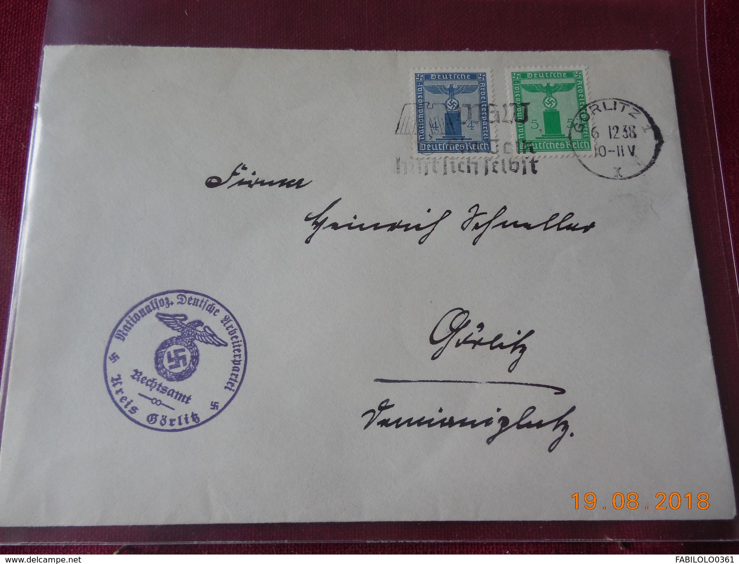 Lettre De 1938 D Allemagne - Briefe U. Dokumente