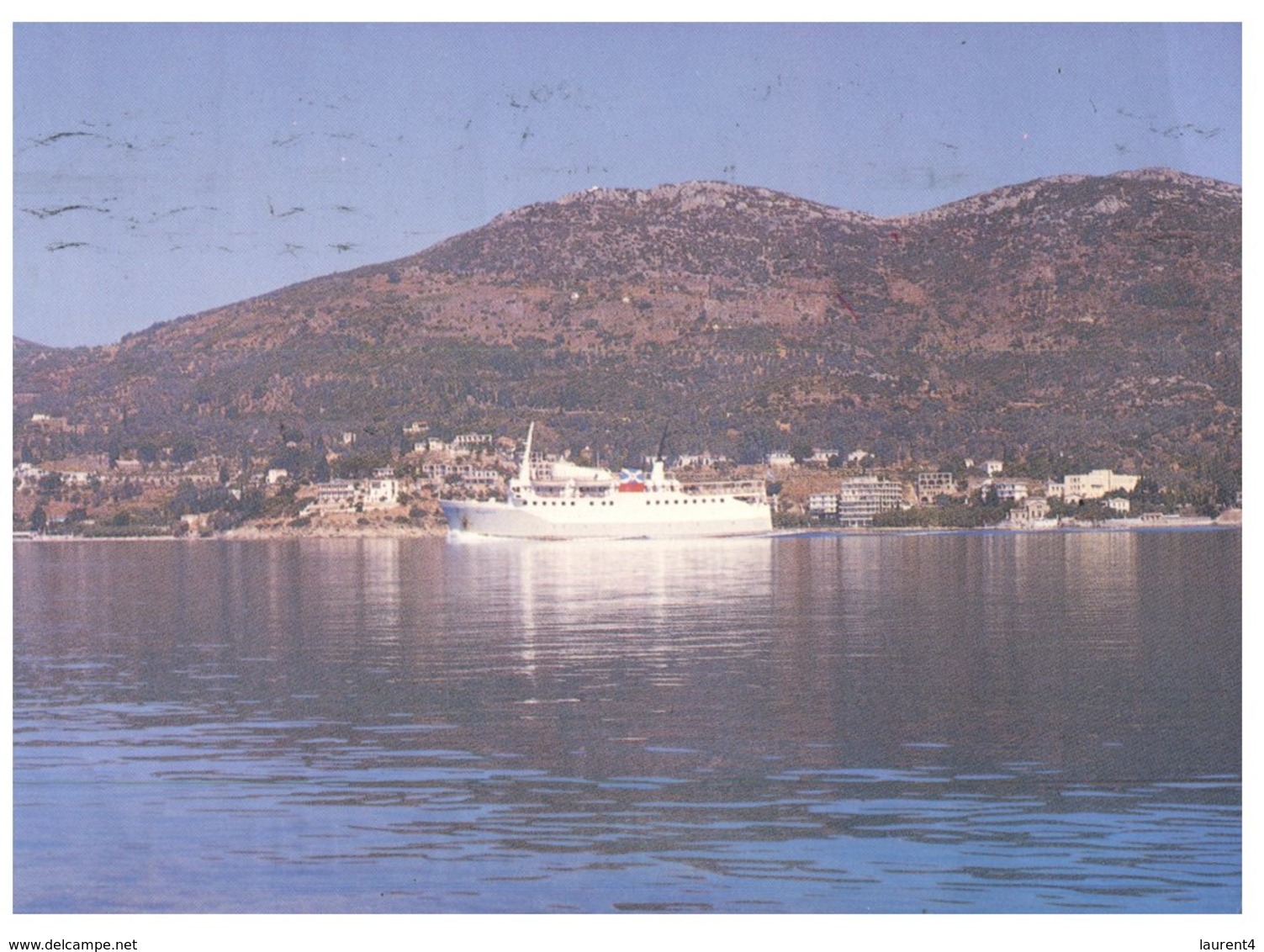 (ORL 339) Greece - Samos Port And Cruise Ship - Dampfer