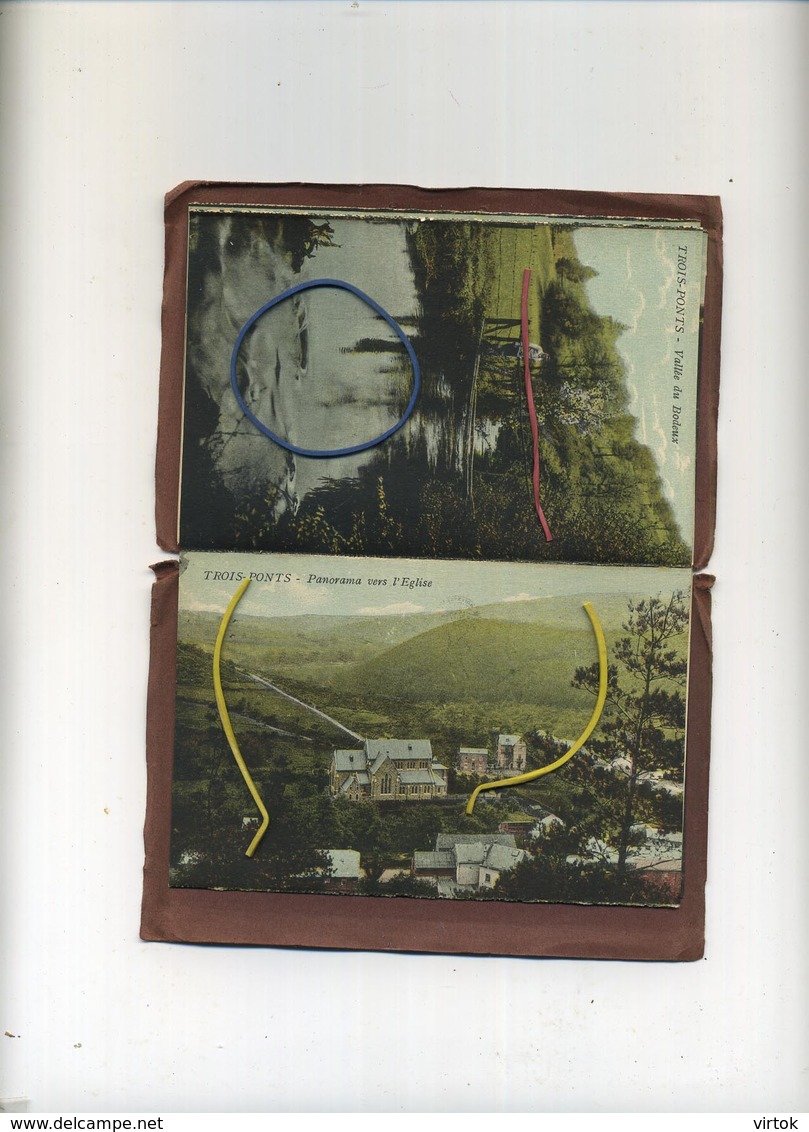 Trois Ponts :  Carnet Avec 10 CPA ( Regarder Scans ) Vallée De L'ambleve - Trois-Ponts