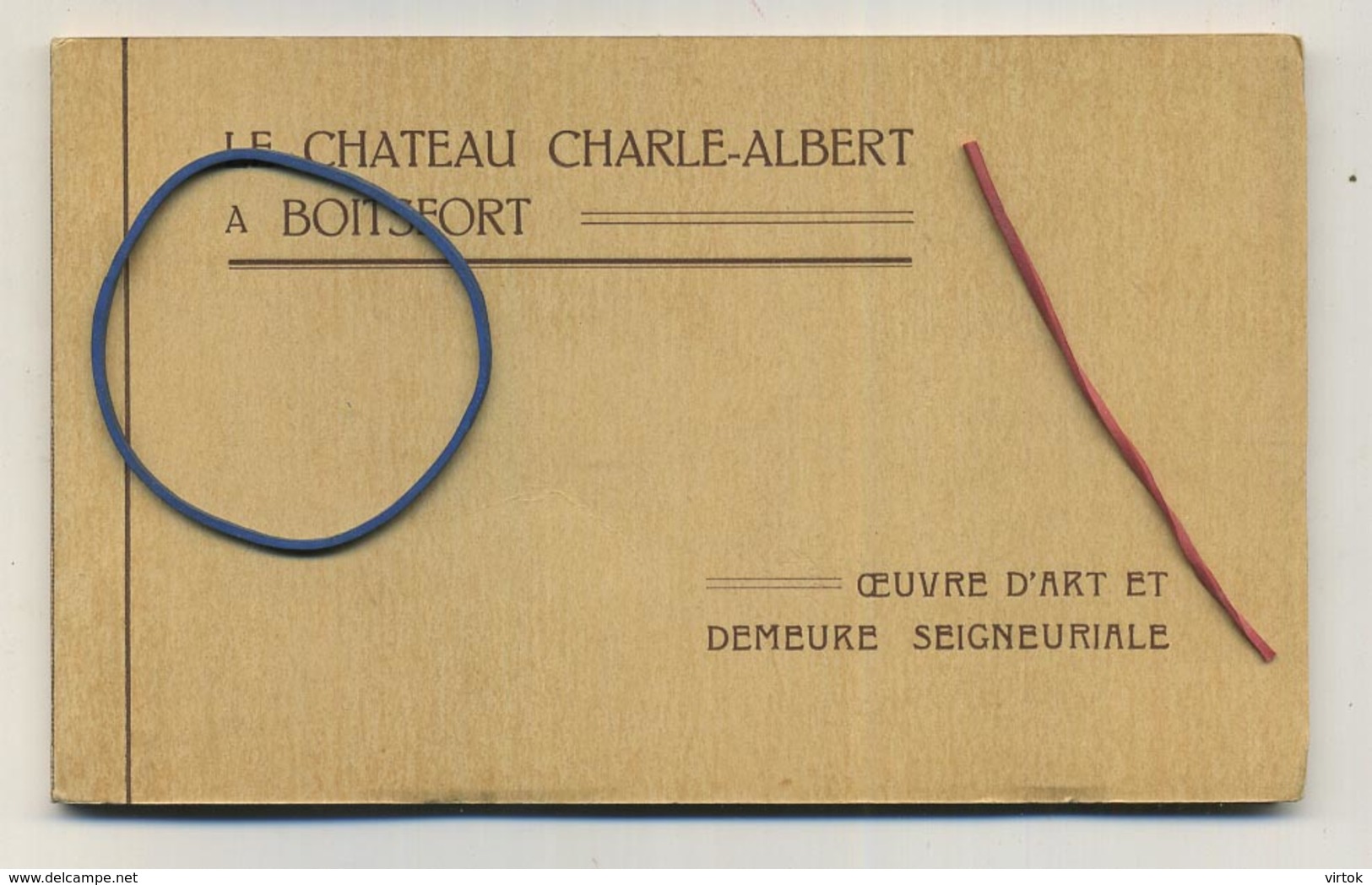 Boitsfort :  Le Chateau Charle-Albert :  Carnet Avec 8 CPA ( Regarder Scans ) - Watermael-Boitsfort - Watermaal-Bosvoorde