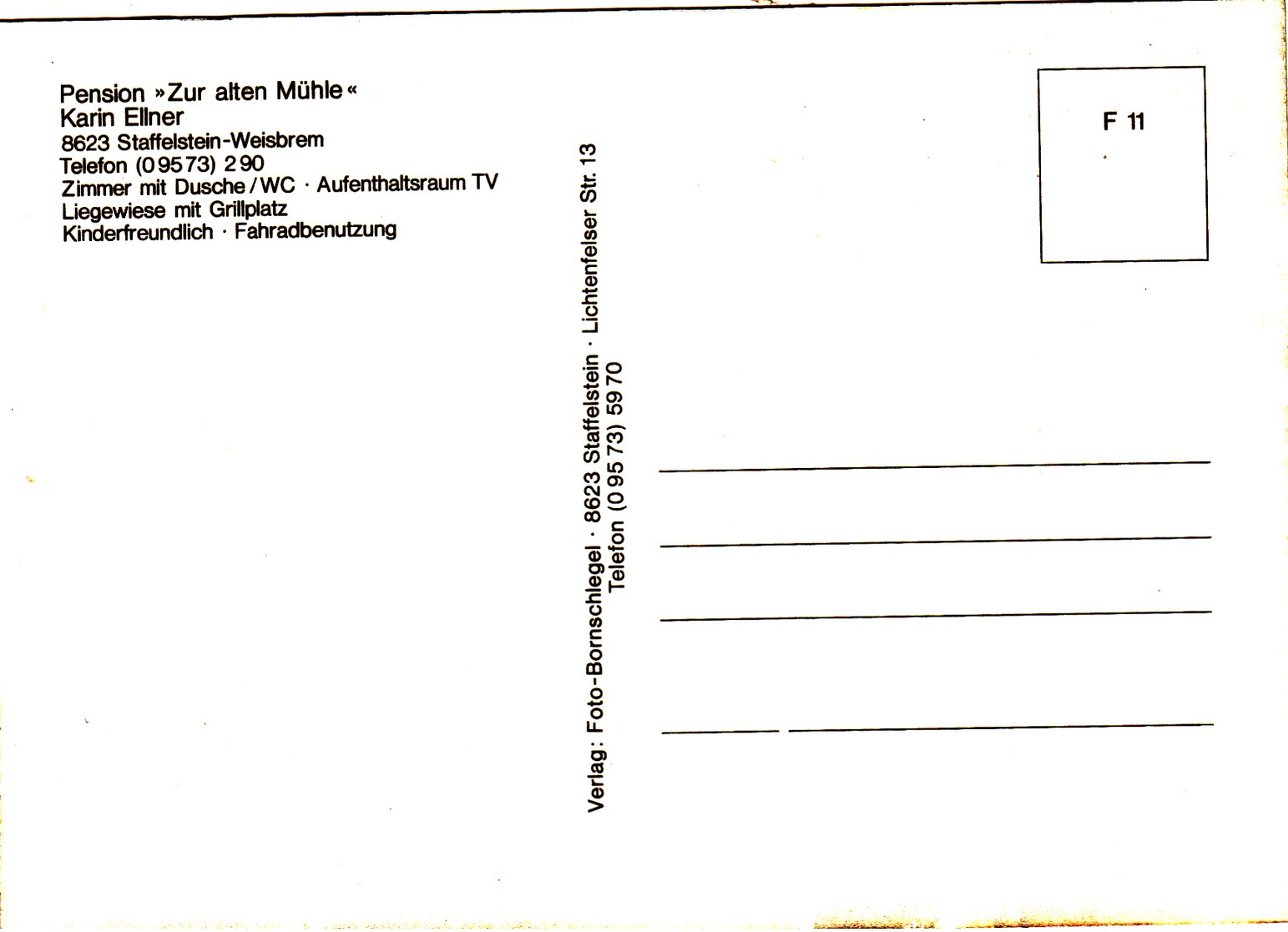 Modern Multi View Post Card Of Pension Zur Alten Muhle,Staffelstein,B40. - Other & Unclassified