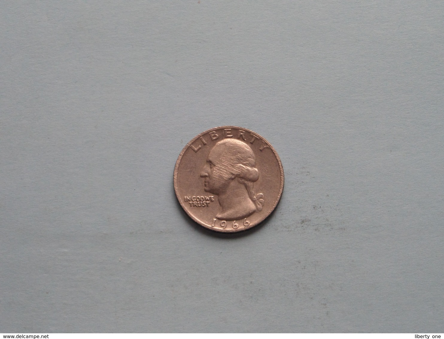 1966 - One Quarter / KM 164a ( Uncleaned Coin - For Grade, Please See Photo ) ! - 1932-1998: Washington