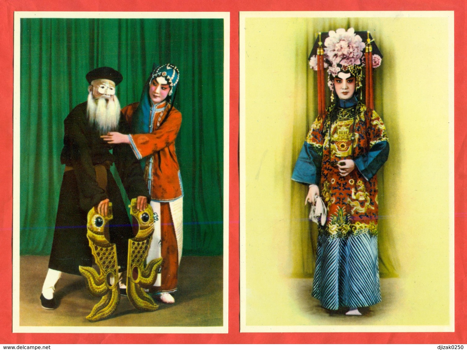 China.Chinese Theater. A Set Of 5 Post Cards. - China