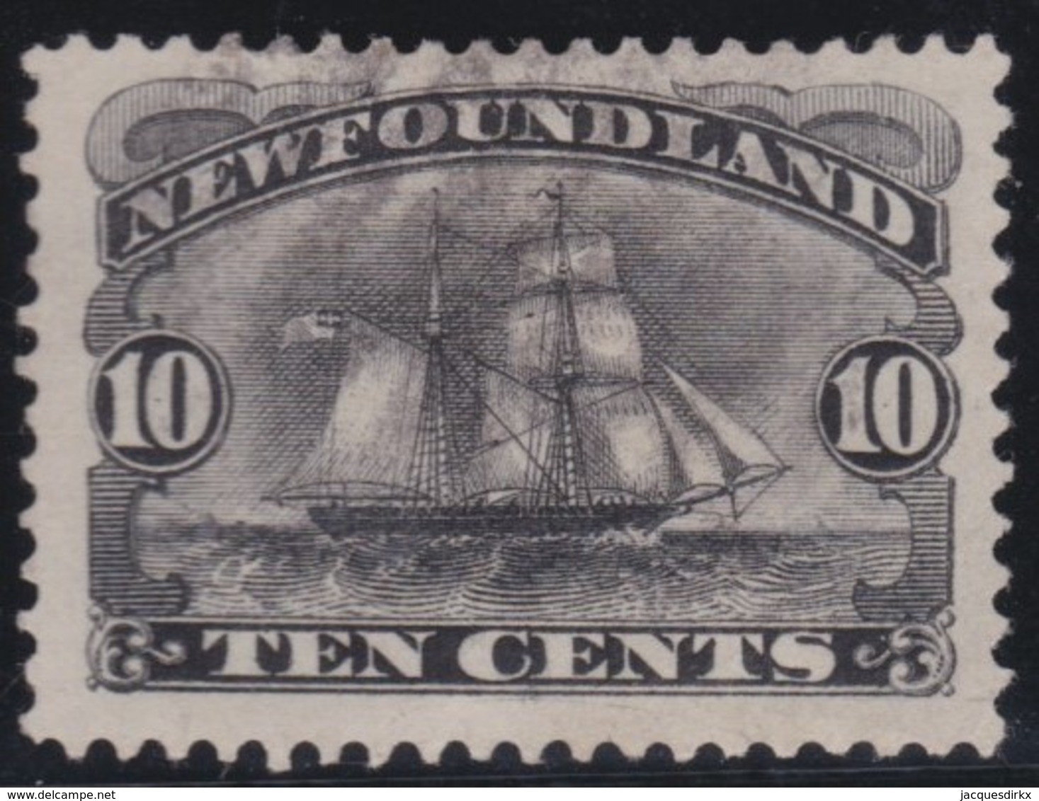 Newfoundland  .    SG   .     54        .       O      .  Gebruikt      .    /   .   Cancelled - 1865-1902