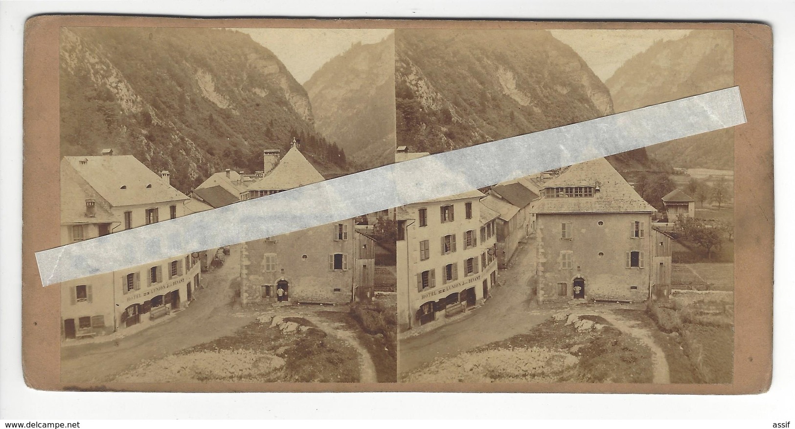 PHOTO STEREO Circa 1870 CLUSES ? CLUZER ? /FREE SHIPPING REGISTERED - Photos Stéréoscopiques