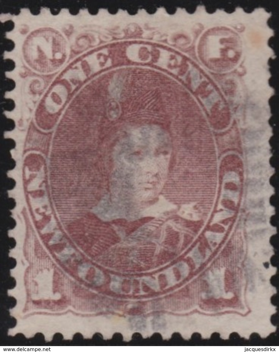 Newfoundland  .    SG   .     44     .       O      .  Gebruikt      .    /   .   Cancelled - 1865-1902