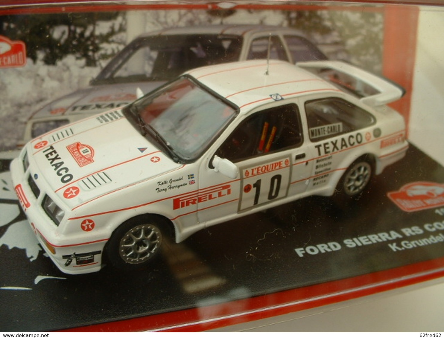 FORD SIERRA RS COSWORTH - RALLYE DE MONTE CARLO 1987 - GRUNDEL / HARRYMAN - ALTAYA IXO - 1/43éme - Ixo