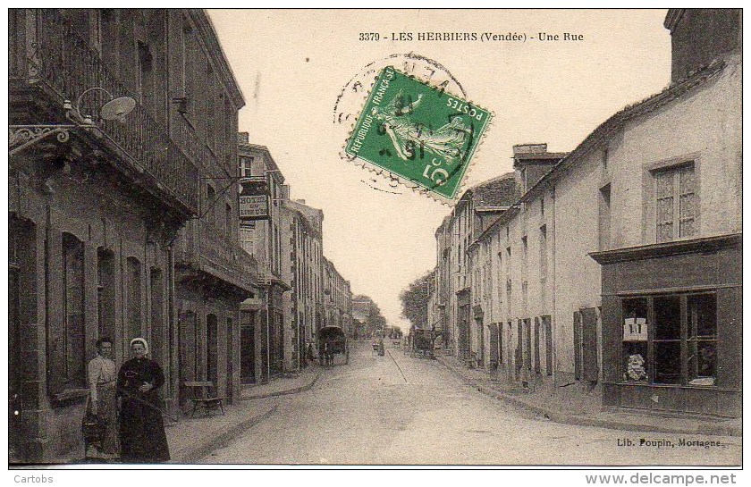 85 LES HERBIERS  Une Rue - Les Herbiers