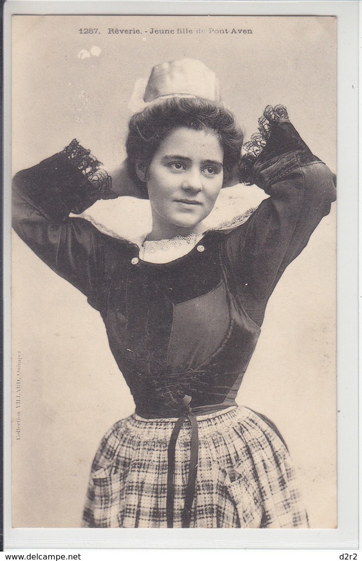 JEUNE FILLE DE PONT AVEN- DOS UNIQUE - N/C - Pont Aven