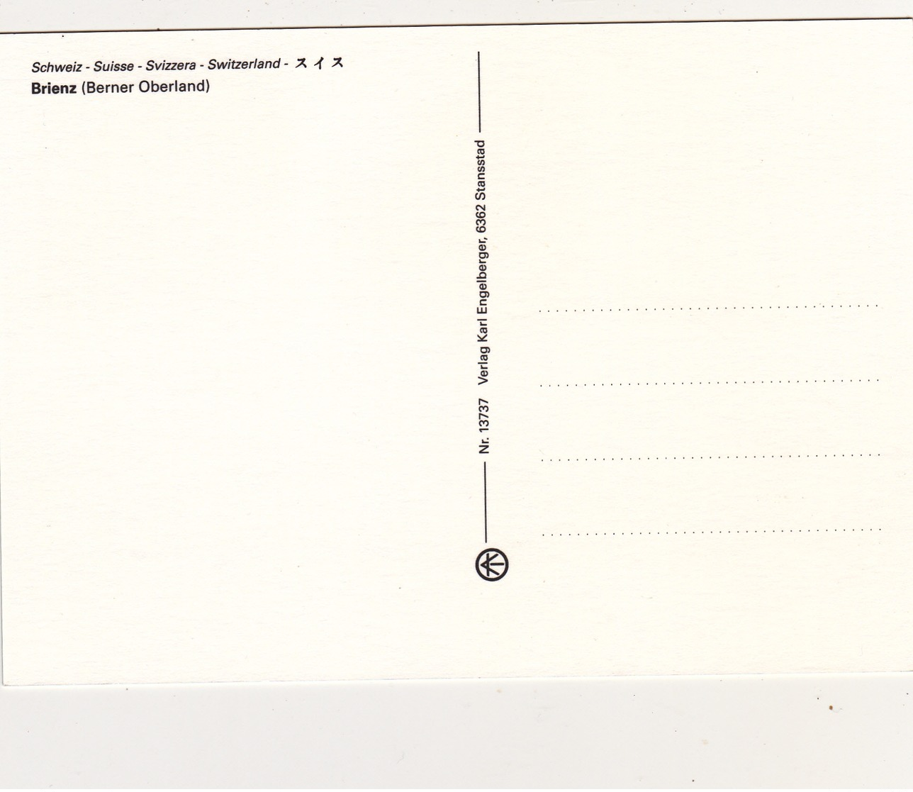 Modern Multi View Post Card Of Brienz, Berne, Switzerland,L44. - Berne