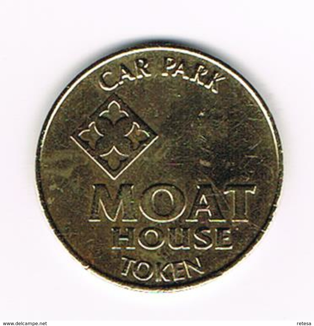 &-  MOAT HOUSE TOKEN - CAR PARK - Profesionales/De Sociedad