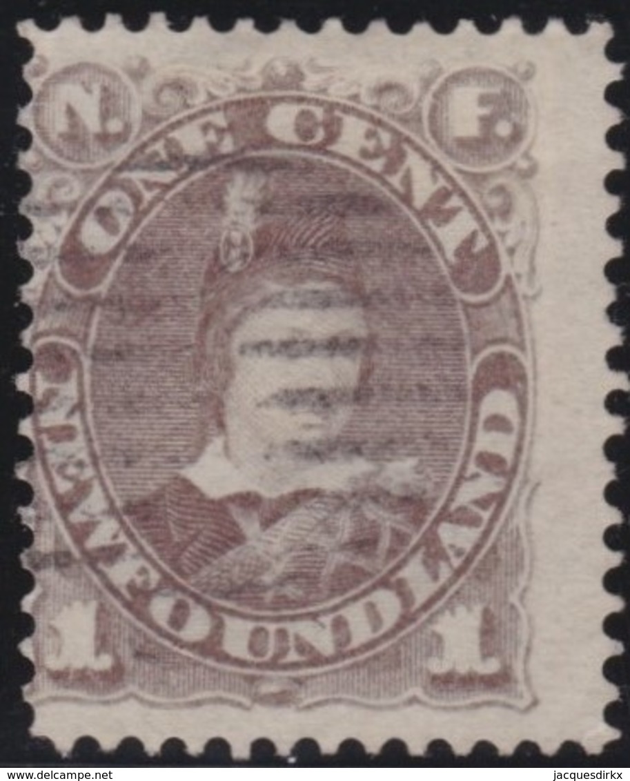 Newfoundlans    .    SG   .    44       .     O      .     Gebruikt   .    /      .        Cancelled - 1865-1902