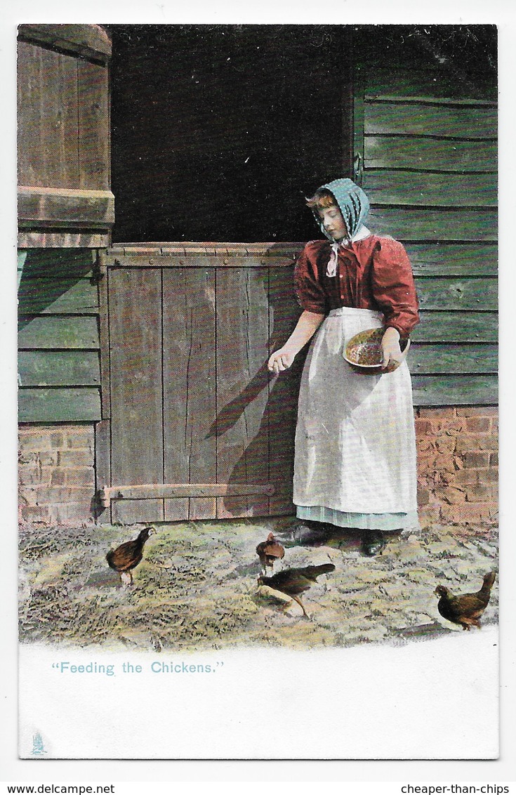 "Feeding The Chickens" - Tuck "Rural Life" Series 1422 - Other & Unclassified