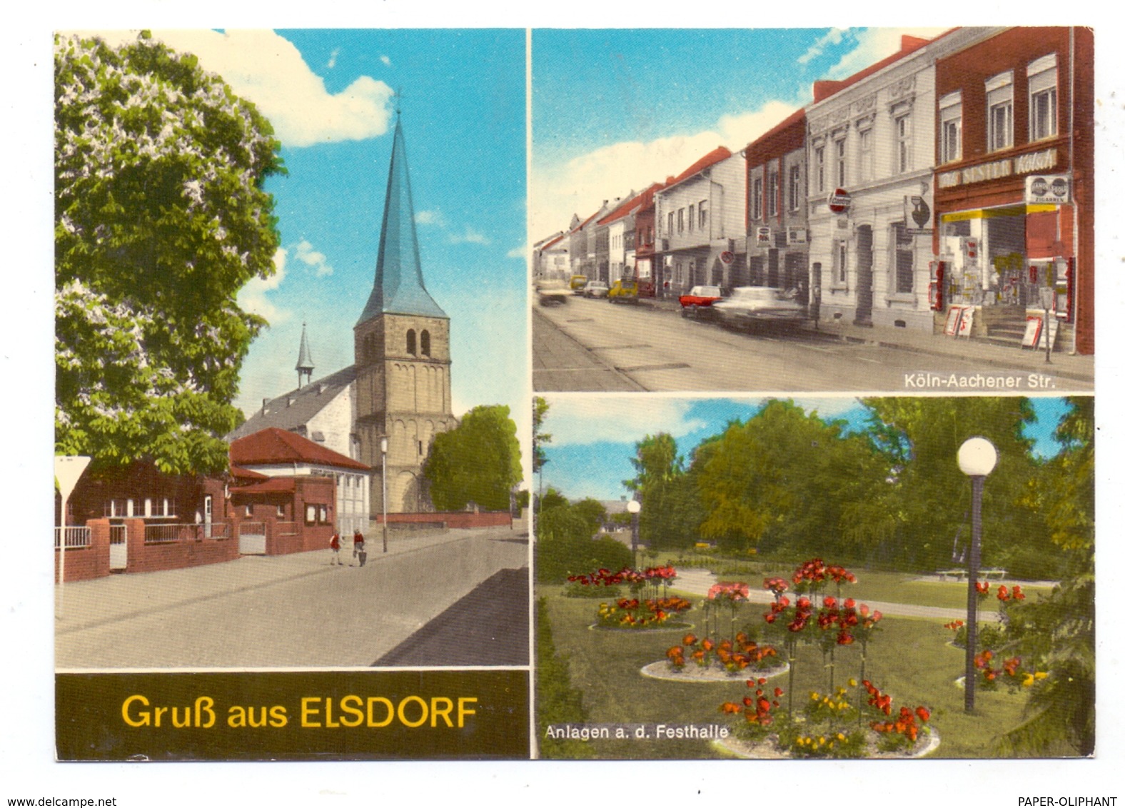 5013 ELSDORF, Kirche, Köln-Aachener Strasse, Anlagen An Der Festhalle - Bergheim