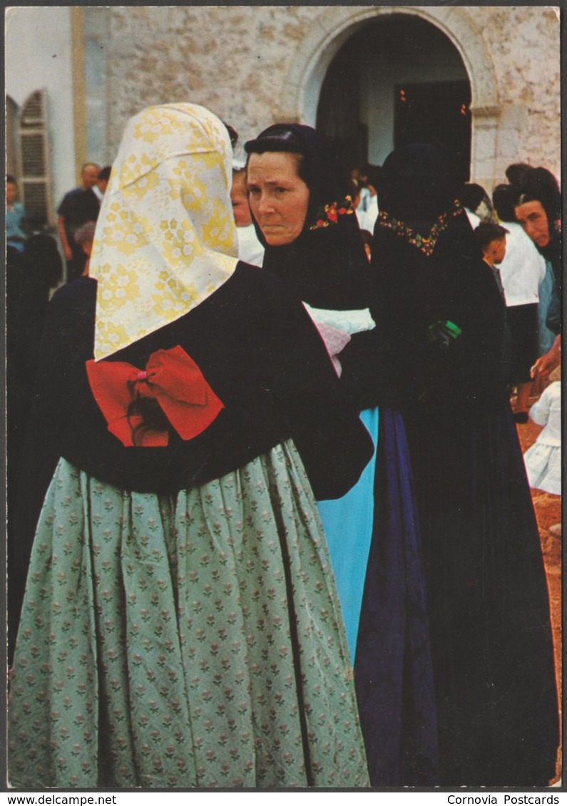 Salida De La Iglesia, Formentera, Islas Baleares, C.1960s - Tarjeta Postal - Formentera