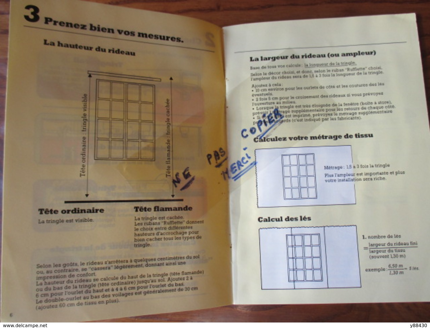 GUIDE POUR REUSSIR VOS RIDEAUX - ""RUFFLETTE"" Le Fameux Ruban à Froncer Les Rideaux - 32 Pages -13 Photos - Literature