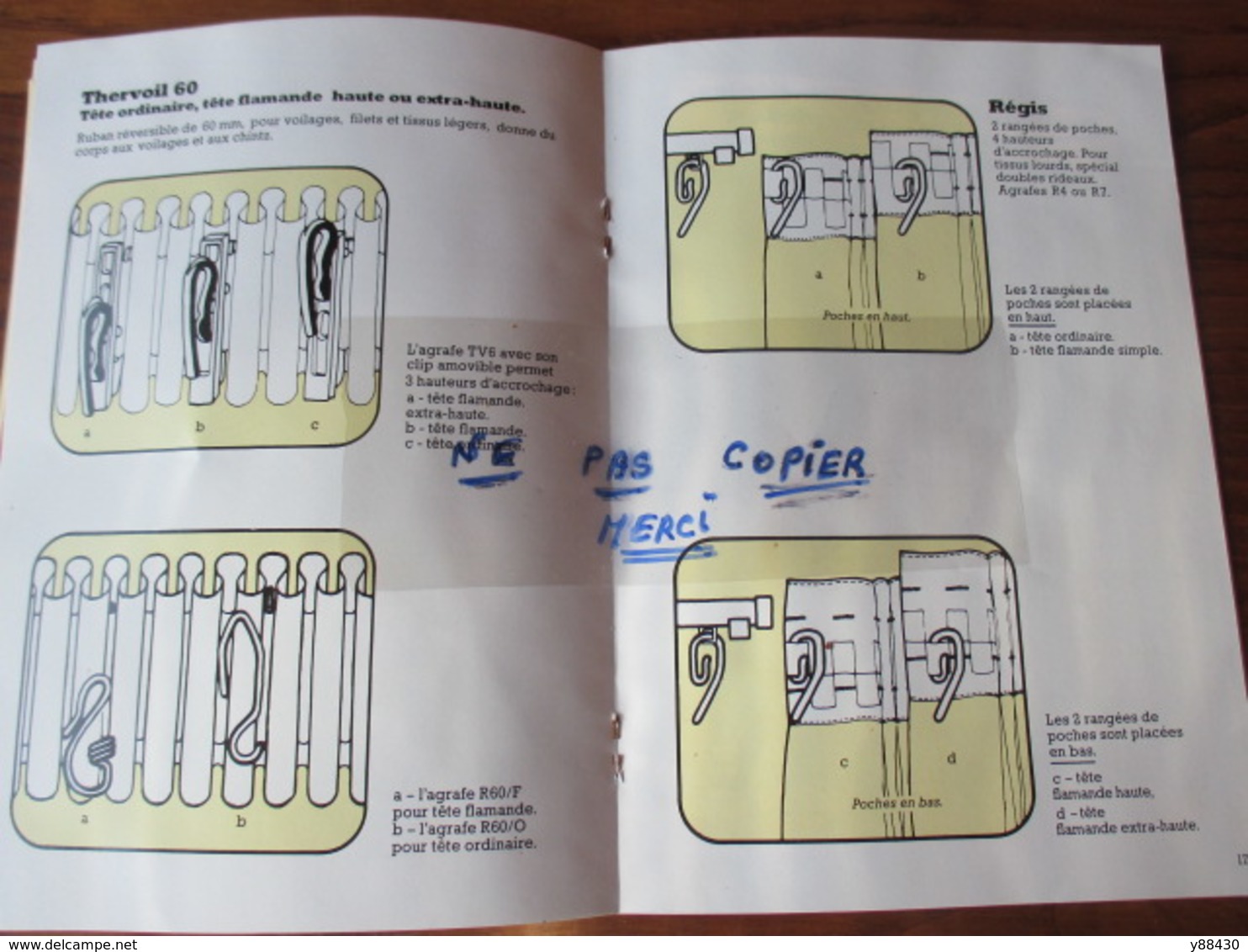 GUIDE POUR REUSSIR VOS RIDEAUX - ""RUFFLETTE"" Le fameux ruban à froncer les rideaux - 32 pages -13 photos