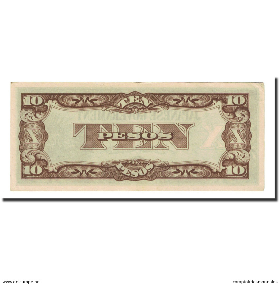 Billet, Philippines, 10 Pesos, Undated (1942), KM:108b, SUP - Filipinas