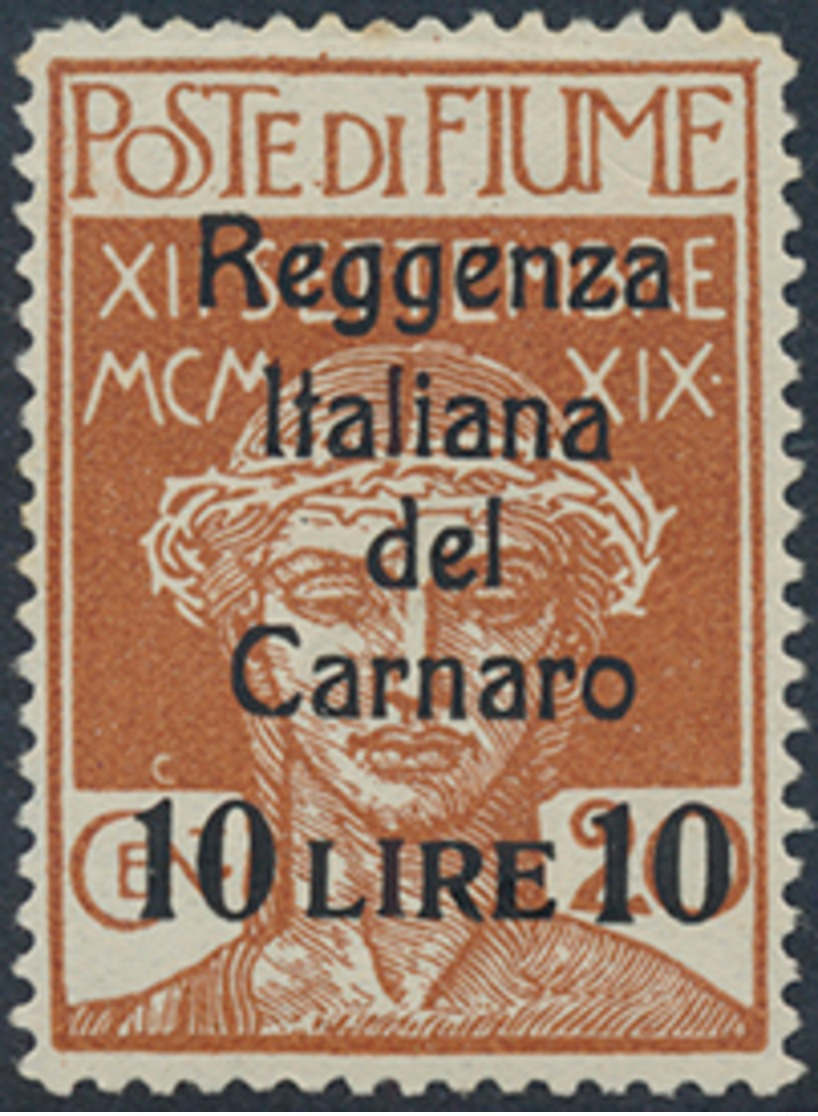 * 1920, 10 Lire A. 20 C. Militärpostmarke Mit Aufdruck, Ungebr. Mit Falz, (Michel: 17) - Sonstige & Ohne Zuordnung