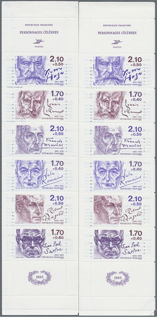 1985, Markenheftchen Persönlichkeiten 25x Postfrisch, Frankaturwert FF 285.-, Mi. 875.- (Michel: 2(25)) - Sonstige & Ohne Zuordnung