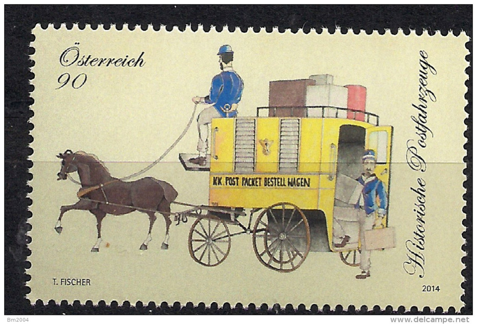 2014  Austria    Mi. 3158 **MNH Historische Postfahrzeuge - Unused Stamps