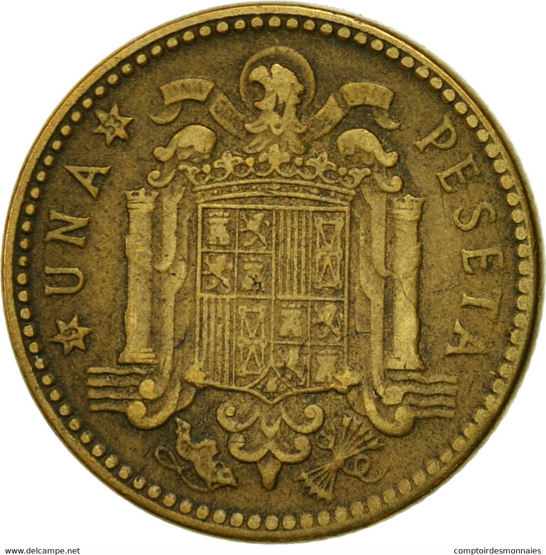 Monnaie, Espagne, Francisco Franco, Caudillo, Peseta, 1953, TTB - 1 Peseta