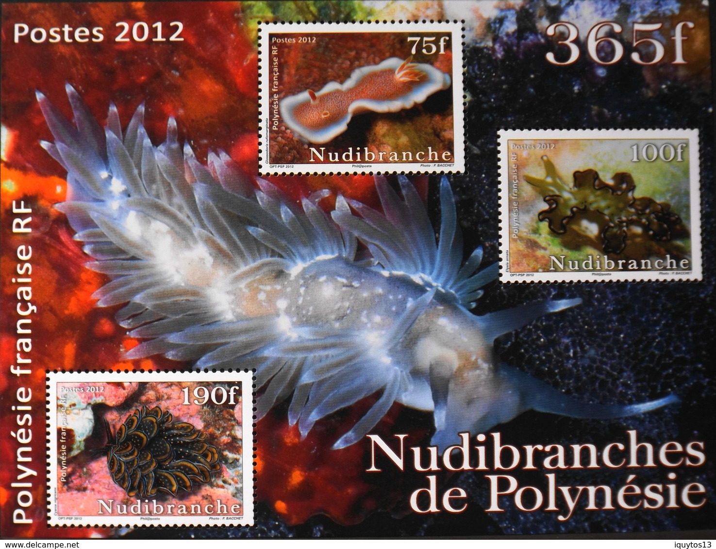 Polynésie Française 2012 - Bloc N° 38 - 3 Timbres NEUFS**- En Parfait Etat - Blokken & Velletjes