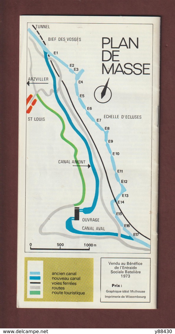 Dépliant de 1973 sur le LE PLAN INCLINE DE ST. LOUIS  ARZVILLER .57 -  - 20 pages -12 photos