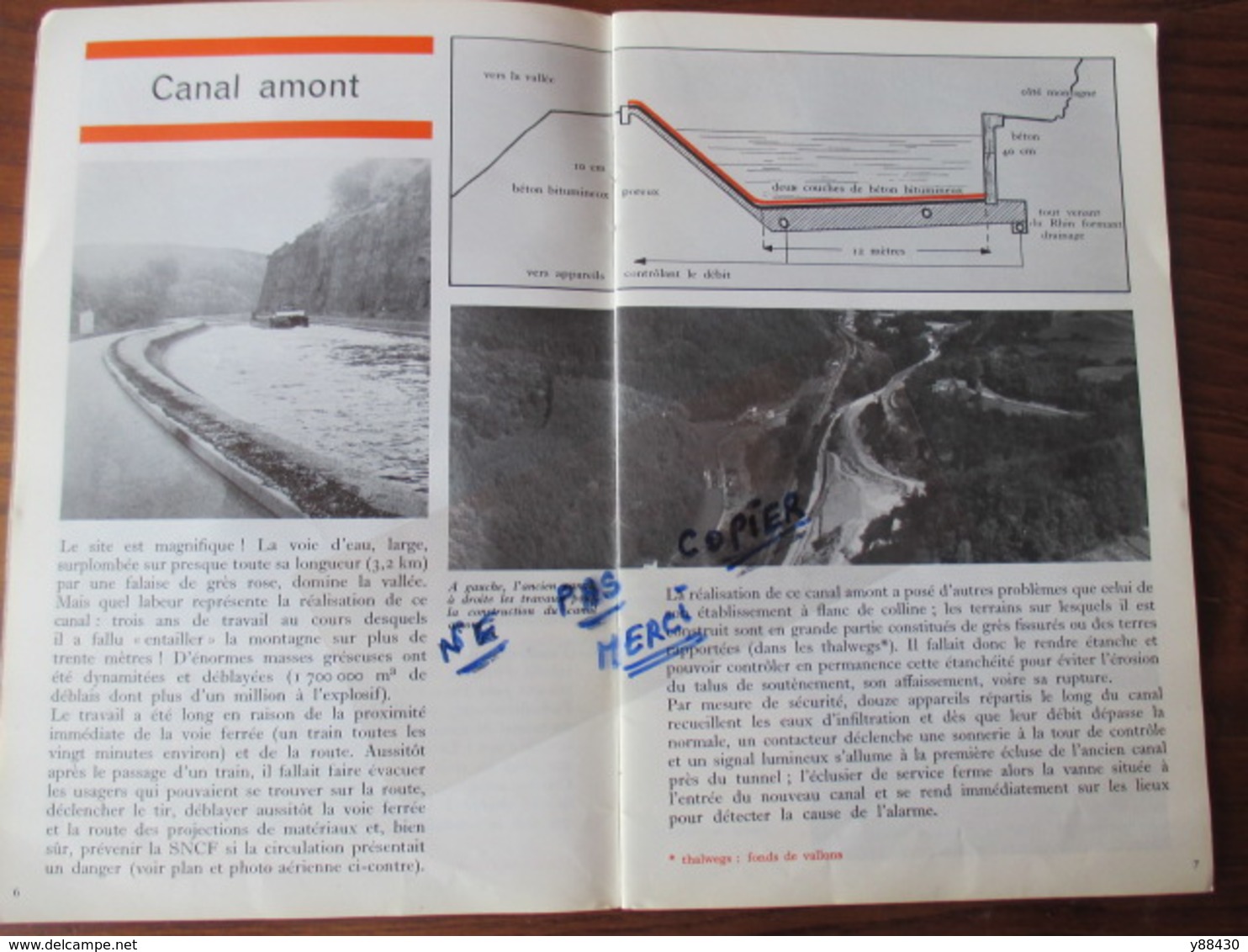 Brochure de 1974 - L' ELEVATEUR A BATEAUX de ST. LOUIS  ARZVILLER .57 - Bibliothèque de Travail. - 42 pages -19 photos