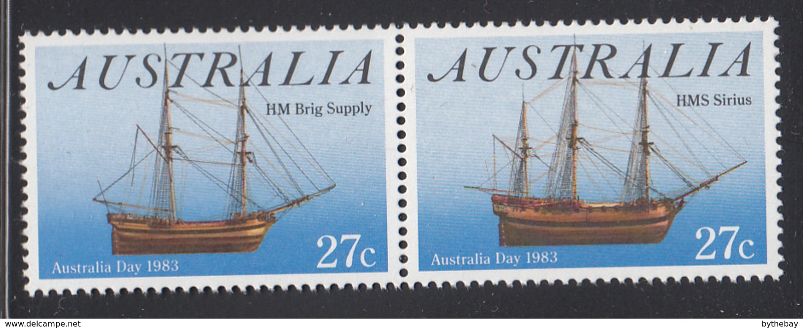 Australia 1983 MNH Scott #862a 27c HMS Sirius, HM Brig Supply Ships Australia Day - Neufs