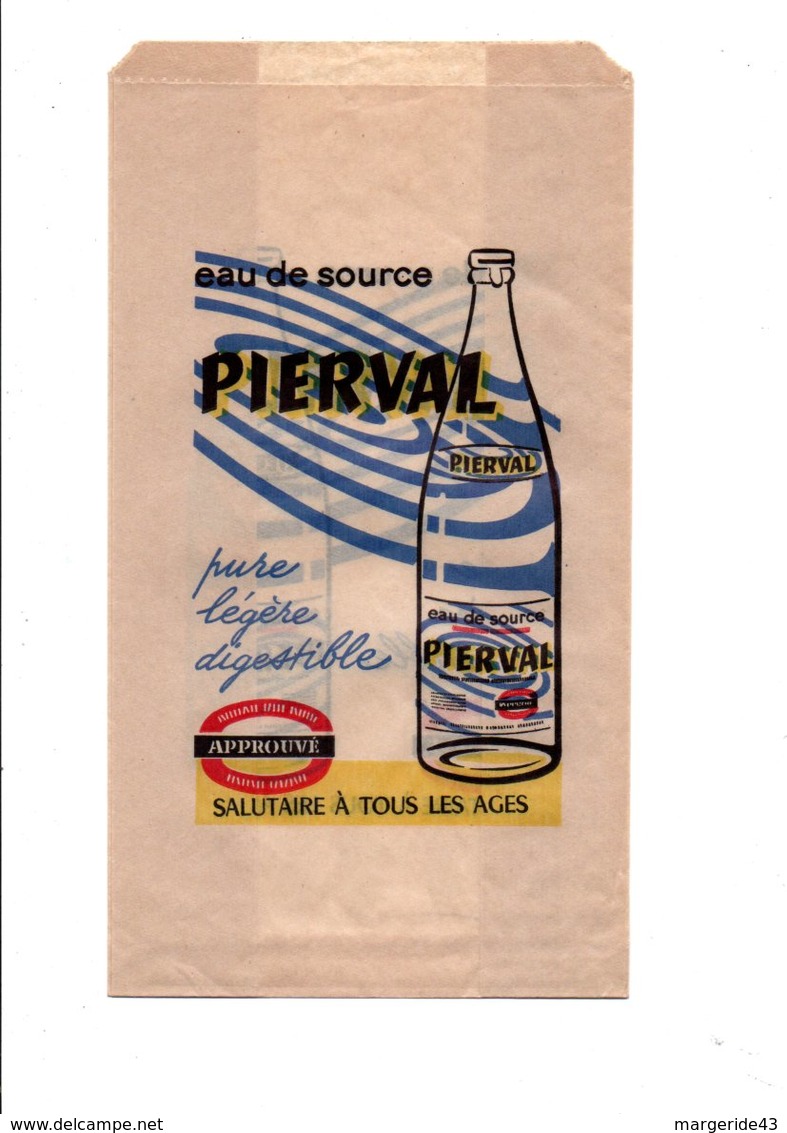 SACHET D'EMBALLAGE EAU DE SOURCE PIERVAL - Autres & Non Classés