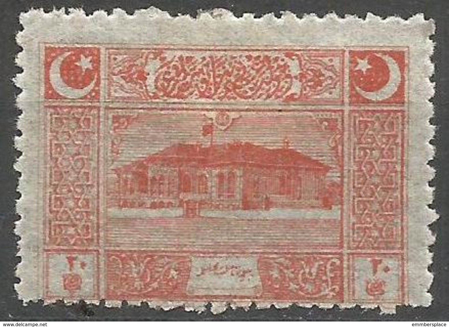 Turkey - 1922  Parliament House 20pa MH *     Mi 789  Sc AS100 - Ungebraucht