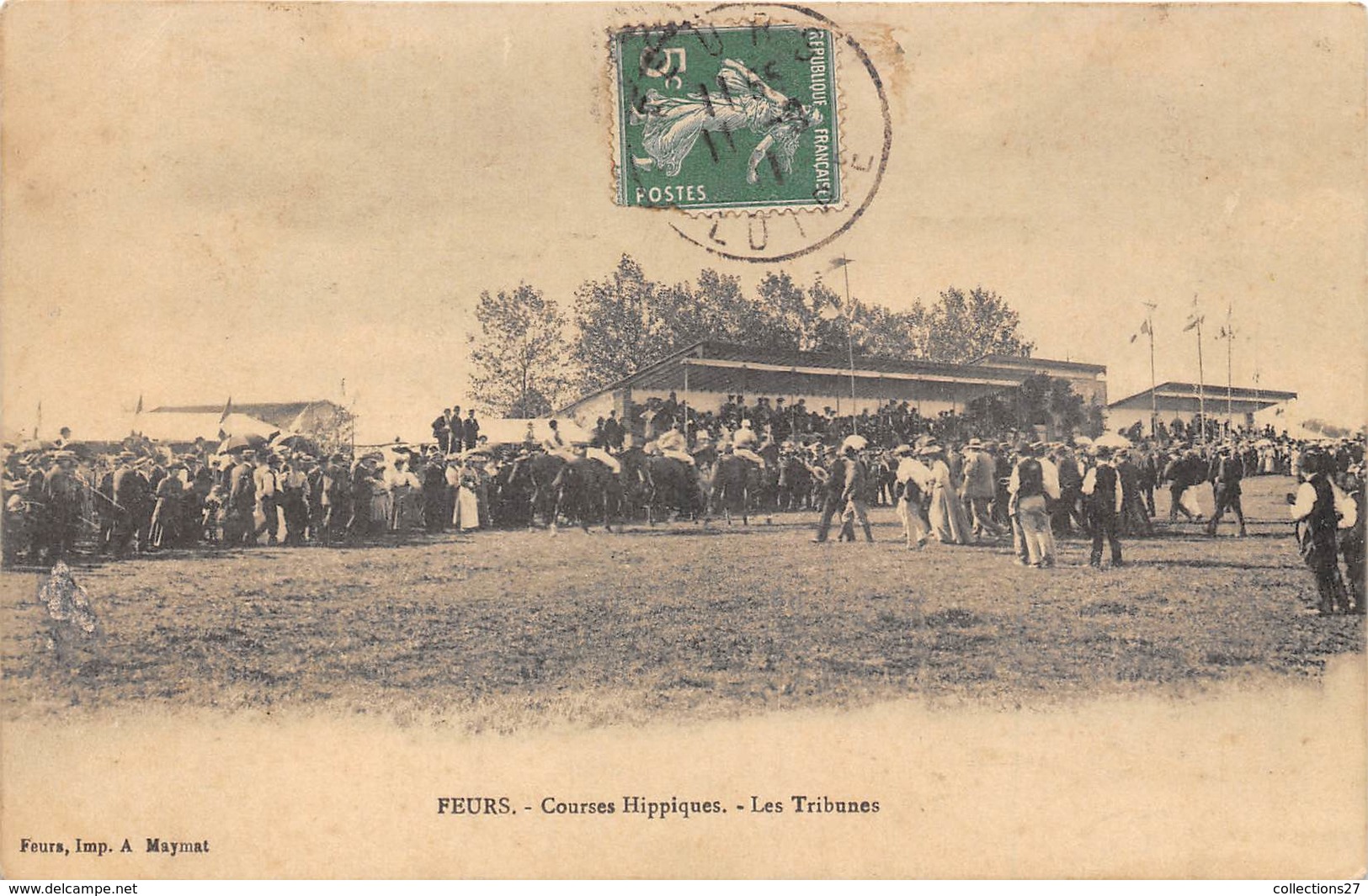 42-FEURS- COURSES HIPPIQUES - LES TRIBUNES - Feurs