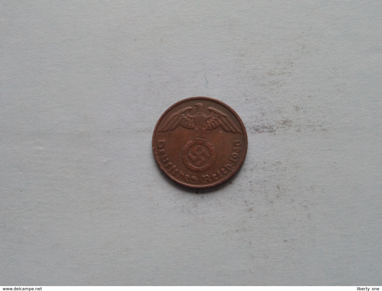 1940 D - 2 Reichspfennig / KM 90 ( Uncleaned Coin / For Grade, Please See Photo ) ! - 2 Reichspfennig