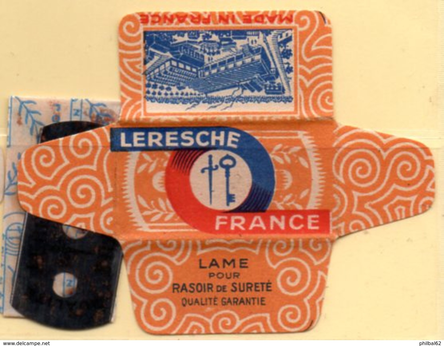 Rasage. Razor Blade. Lame De Rasoir. Lot De 2 Lames Leresche. Fabrication Française. - Lames De Rasoir