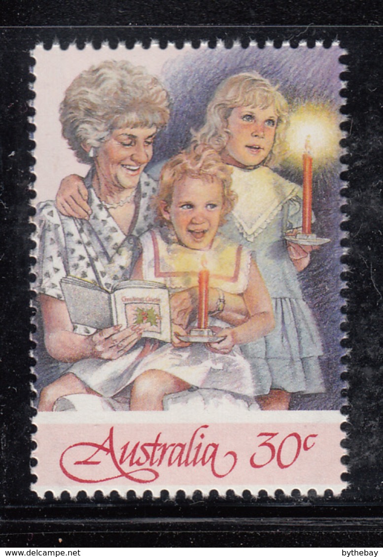 Australia 1987 MNH Scott #1044a 30c Woman, 2 Girls Christmas Carolers - Neufs