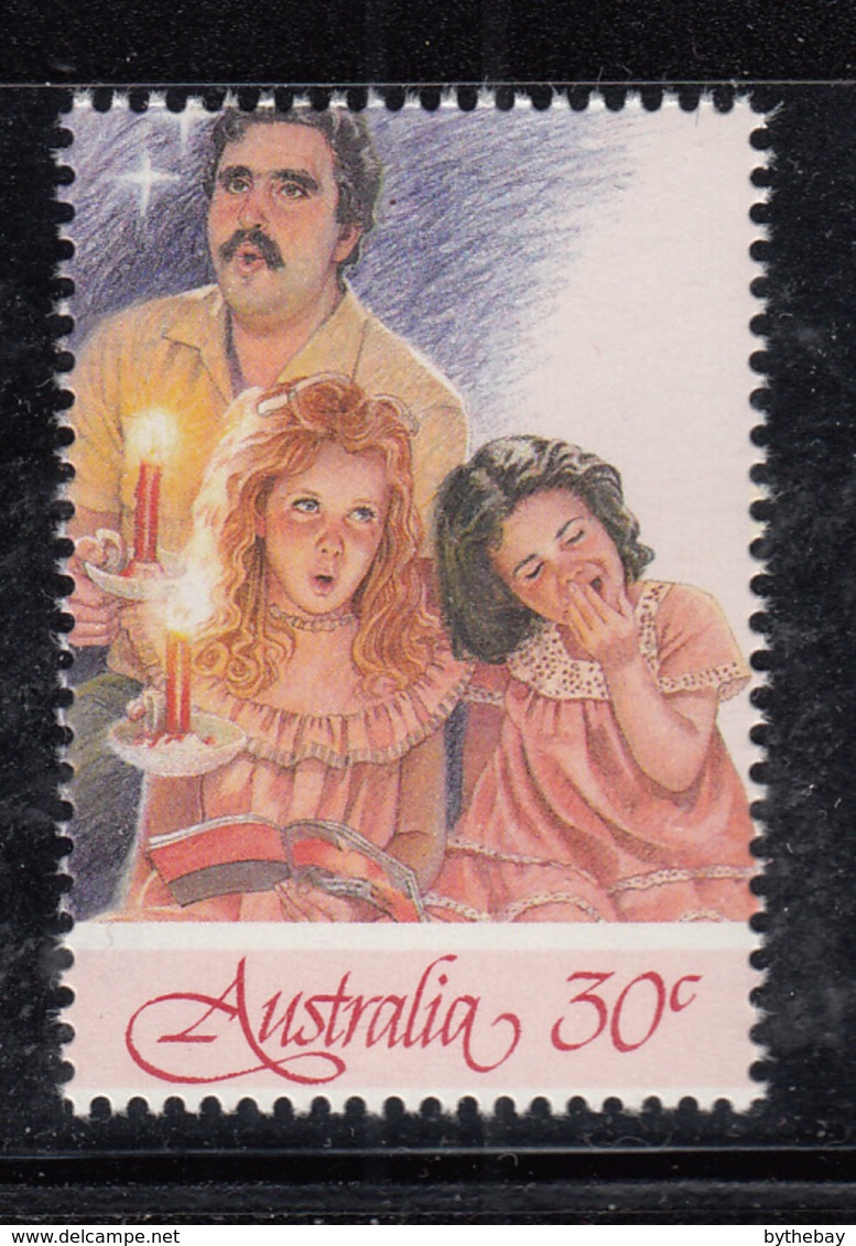 Australia 1987 MNH Scott #1044b 30c Man, 2 Girls Christmas Carolers - Neufs