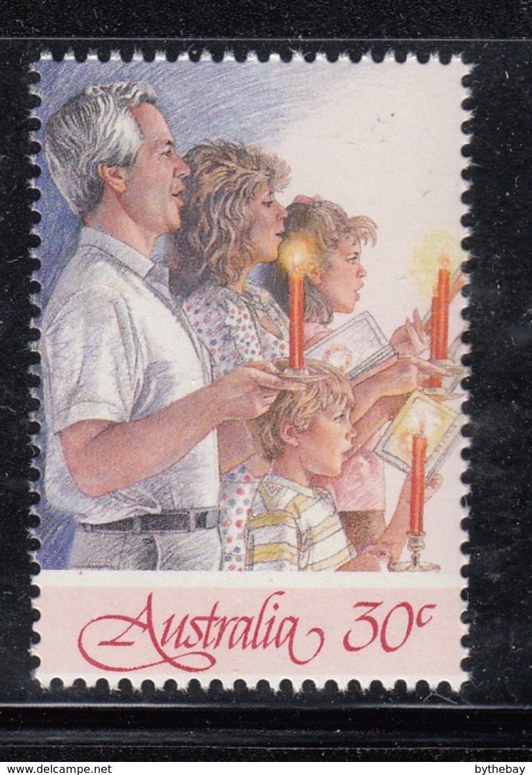 Australia 1987 MNH Scott #1044d 30c 4 Man, 2 Women, Boy Christmas Carolers - Neufs