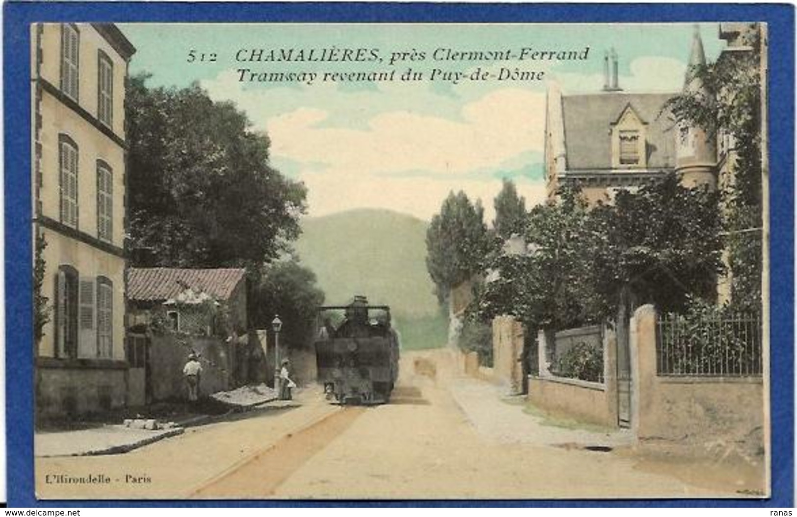 CPA Puy De Dôme Chamalières Tramway Train Chemin De Fer écrite - Sonstige & Ohne Zuordnung
