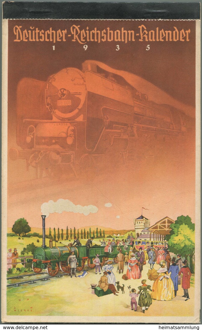 Reichsbahn-Kalender 1935 - Vollständiges Exemplar - Herausgegeben Vom Pressedienst Der Deutschen Reichsbahn - Konkordia - Grossformat : 1921-40