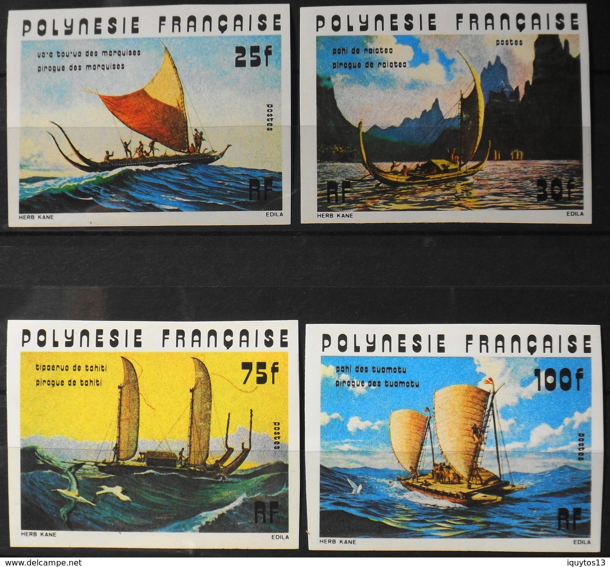 Polynésie Française 1976  - Du N° 111 Au N° 114 - 4 Timbres NEUFS** Non Dentelés- En Parfait Etat - Neufs